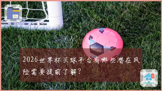 2026世界杯买球平台有哪些潜在风险需要提前了解？